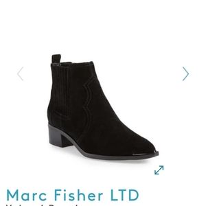 Marc Fisher Yohani Boots Black Suede 6.5